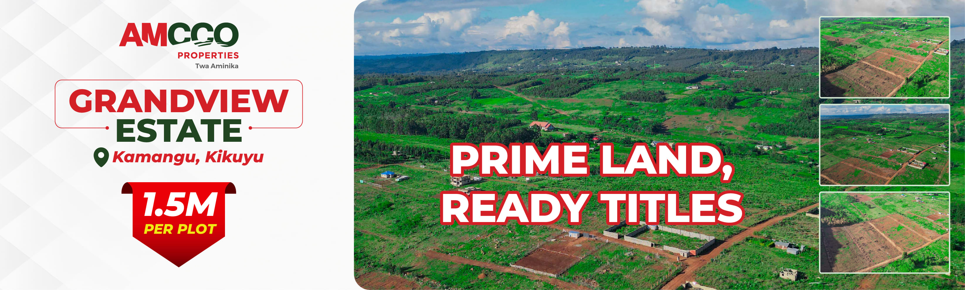 Affordable plots for sale in Nairobi, Kikuyu, Ngong.